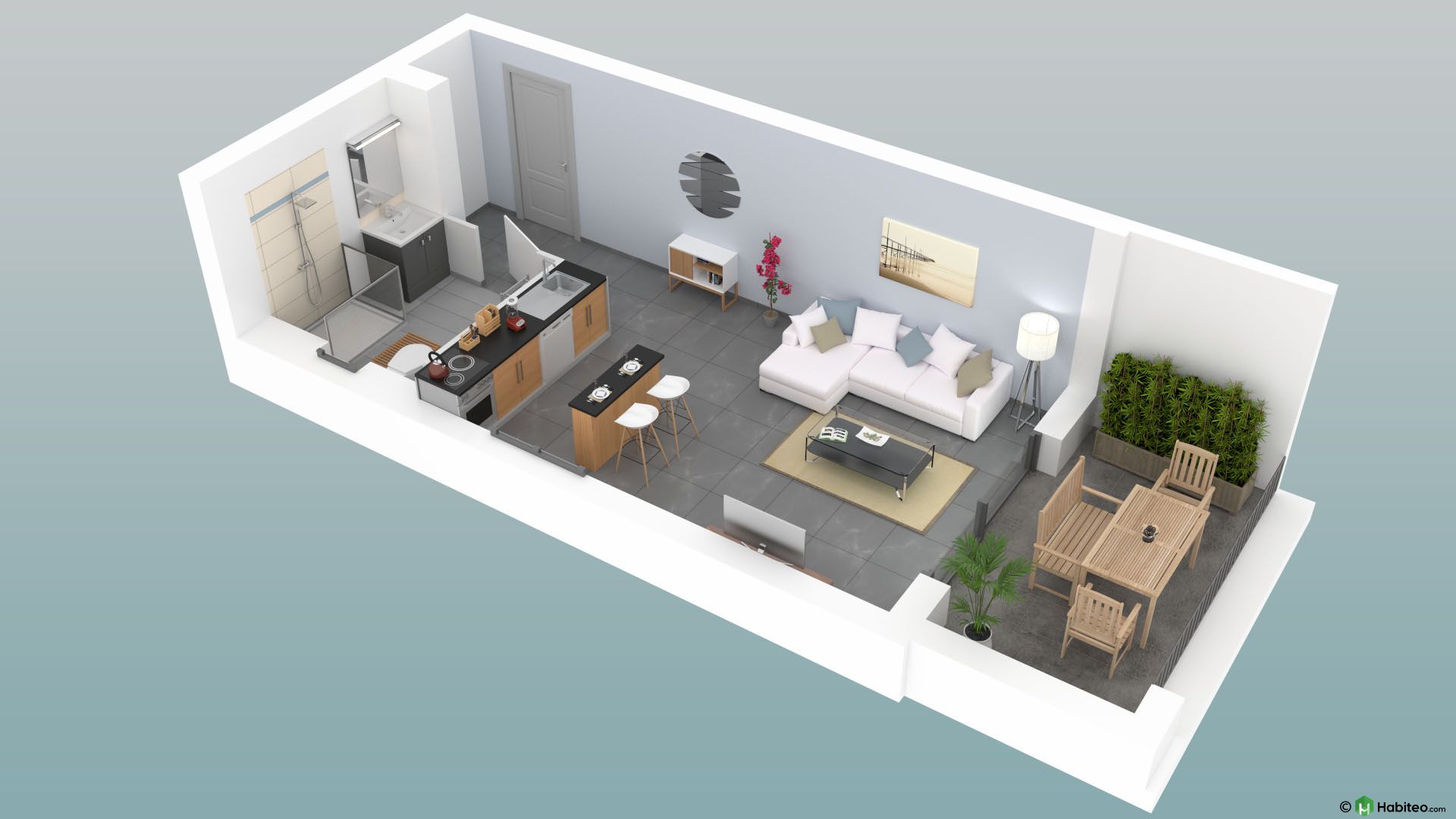 vente appartement T1 Furiani Ref SE E08